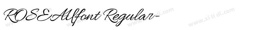 ROSEAUfont Regular字体转换 ROSEAUfont Regular字体转换